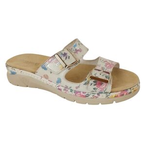 Suave Super Soft Leather Sandal Slip On Comfort Shoes Made In Portugal